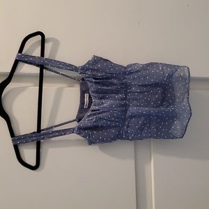 Abercrombie & Fitch Babydoll Ruched Chiffon Cami (Small)